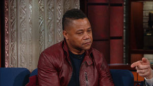 wtf,what,confused,stephen colbert,surprised,late show,hmm,cuba gooding jr,did you hear that,wait what