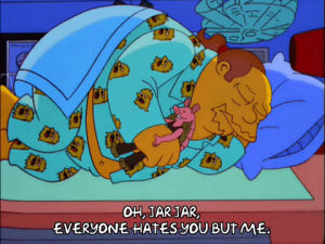episode 10,season 13,bored,bed,comic book guy,indifferent,13x10,uninterested,emotionless