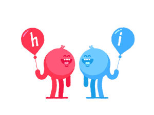hello,happy,animation,hi,balloons,flirting,flat,tony babel,2d,walk cycle,pixelmonkeys