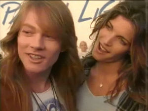 stephanie seymour,models,axl rose,90s,couples,guns n roses,gnr,dont cry,supermodels,w axl rose,i need a favor