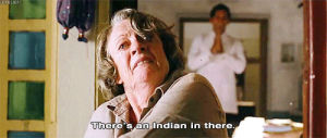old woman,maggie smith,racism,indian,the best exotic marigold hotel