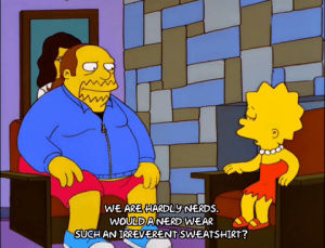 fired up,lisa simpson,season 10,episode 22,serious,comic book guy,10x22,passionate