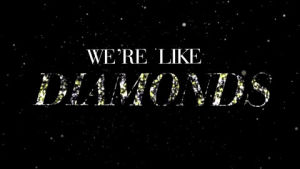 rihanna,diamonds lyric video,were like diamonds in the sky