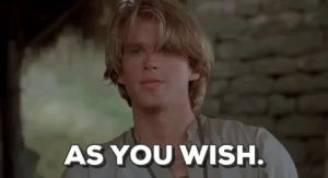 GIF as you wish, cary elwes, the princess bride, best animated GIFs free .....