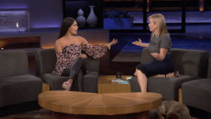 high five,chelsea handler,friends,awesome,yay,teamwork,lilly singh