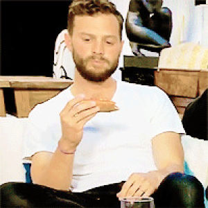 jamie dornan,pizza,requested,event,jdornanedit,jamieedit,sorry for the quality baby,quality wasnt good,but bless the owner of the video