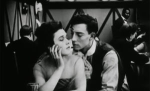 black and white,buster keaton,roscoe arbuckle,silent film,the cook,how can you turn away,look at this beautiful face