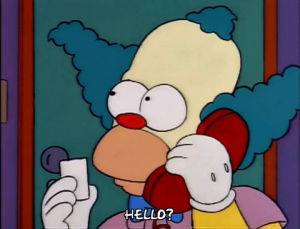 season 3,hello,episode 6,phone,krusty the clown,3x06,krusty