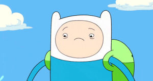 cartoon,adventure time,scared,finn,grossed out