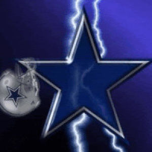 Download Dallas Cowboys Blue Star With Lightning Wallpaper