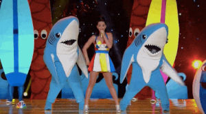 dancing sharks,shark week,katy perry