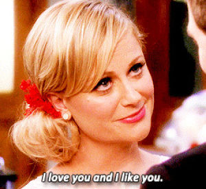 parks and recreation,i love you,leslie knope,love you,love ya,i like you,luv you,luv ya