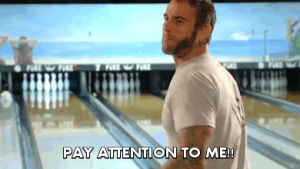 pay attention to me,pay attention,cm punk,bowling,not gay,wwe