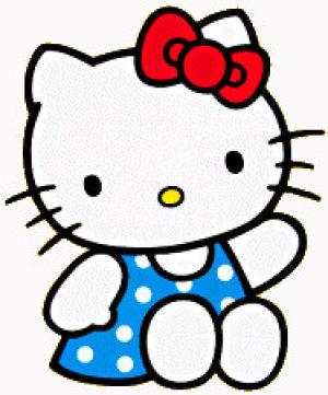 animasi bergerak hello kitty