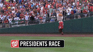 washington nationals,mascots,teddy roosevelt,sports,mlb,baseball,buzzfeed,abraham lincoln,presidents race