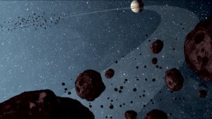 asteroids,solarsystem,space,science,nasa,nasagif,mission,trojans