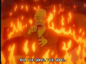 homer simpson,season 4,episode 3,fire,upset,burning,4x03