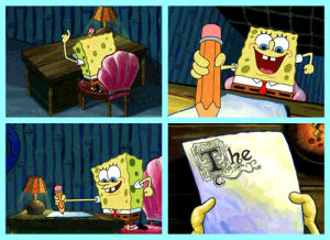 creative writing,revision,writing,spongebob,p,editing