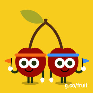 google doodle,google,cherry,fruit games