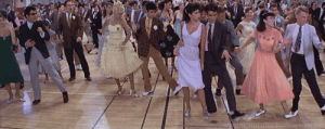 70s,grease,movie,dancing,dance party