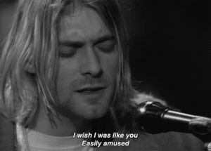 kurt cobain,rock,singing,bands,nirvana,all apologies,niravna,i wish i was like you easily amused