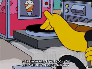 spinning,season 14,music,homer simpson,episode 15,record,rapping,14x15