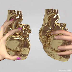 couple,gold,hearts,aesthetic,mograph,loop,love,animation