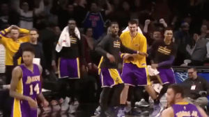 nba 2016,nba,best dunks,shocking,damn,omg,shocked,los angeles lakers,lakers,bench,la lakers,bench reaction,holy moley,holy moses