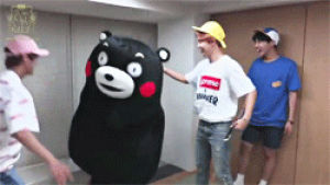 bangtan,kumamon,taehyung,bts v,chimchim,this cute little thing,2011 worlds,cant write all names sorry,huddle,lacross