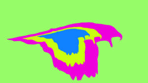 hawk,silhouette,psychedelic,colors,bird,inception,looping,rotoscope,raptor,bright colors,changing colors,nested