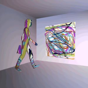 art,3d,woman,color,abstract,gallery,hater,briefcase,scribbles