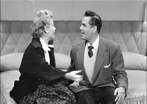 comedy,lucy and desi,lucy,i love lucy,television,black and white,romance,valentines day,lucille ball,classic tv,valentines card,conversation hearts