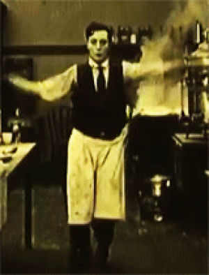 buster keaton,silent movie,silent comedy,1918,dancing queen,the cook,roscoe arbuckle,comique crew,garbea,golden hearts,avon,you made it