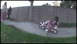 fail,kid,kicking,tricycle