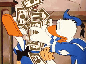 money,donald duck,dollars,dollar,cash