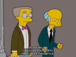 episode 2,angry,season 15,15x02,waylan smithers,ether,nervous laugh,mr burns