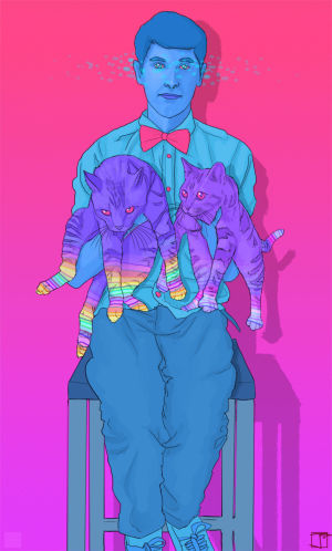 superphazed,trippy cats,digital art,psychedelia,psychedelic art,phazed,colorful art,space magic,bradford bad boi