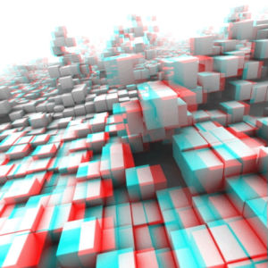 anaglyph,white,stereoscopic,black and white,loop,3d,black,infinite,seamless,looping,cubes,looper,shurly