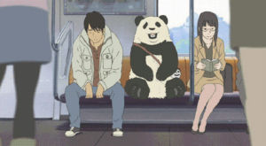 panda,sing,singer,japanese,train,anime,singing