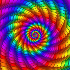 rainbow,trippy,colorful,spinning,hypnotic,awesome,color,hypnosis,fractal,spin,hypno,woozy,screening,multicolor,spiral,mesmerizing,display,dizzy,fibonacci,awe,dizziness,lightheaded,trippiest,konczakowski