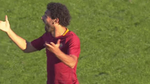 damnit,salah,soccer,reactions,frustrated,roma,shoot,as roma,disbelief,are you kidding,what