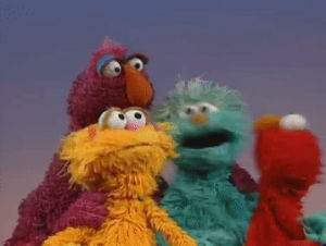 Zoe Saldana Elmo Sesame Street Gif - Find On Gifer