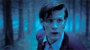 movies,doctor who,scared,matt smith,the doctor,eleventh doctor,woods,kinda