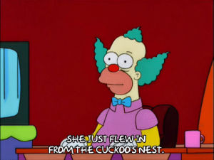 crazy,talking,episode 21,season 11,krusty the clown,11x21,cuckoo