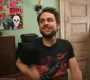 its always sunny in philadelphia,happy,charlie kelly,excited