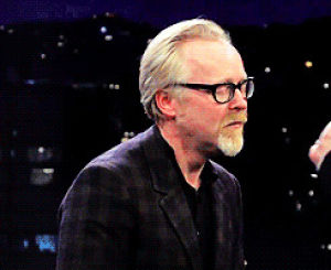 adam savage,discovery channel,funny,lol,comedy,science,discovery,jimmy kimmel,mythbusters,slow mo,kimmel,jamie hyneman,myth busters