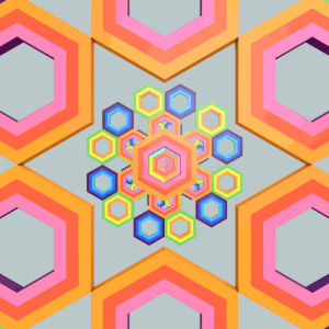 cube,hexagon,eye