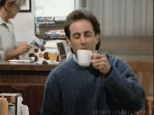 jerry seinfeld,seinfeld,people,coffee,take,seriously,very
