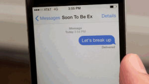 breaking up,text,hiding,break up