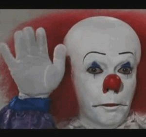 300px x 282px - GIF horror pennywise the clown tim curry - animated GIF on GIFER